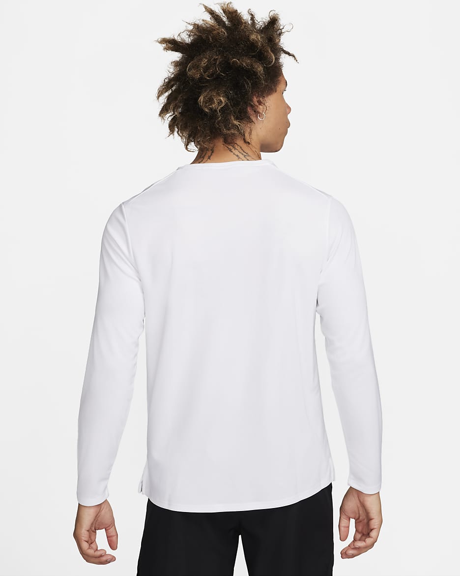 Nike Miler Men s Dri FIT UV Long Sleeve Running Top